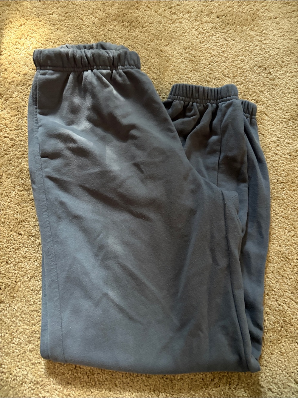 Womens Elastic-Waist Joggers - Grey/Purple